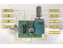 Audio amplifier mini 2x3W stereo 2,5-5V Class D with volume/power button